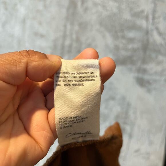 Cleobella Brown Paperbag Shorts Size‎ XL Brown Organic Cotton Women's - Picture 3 of 6